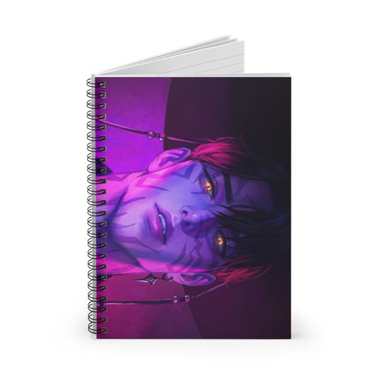 Discover K-POP Demon Hunters Jinu Saja Spiral Notebook - Ruled Line, KPOP Fan Stationery Gift, College Ruled Journal, Note Pad for Students, Writing