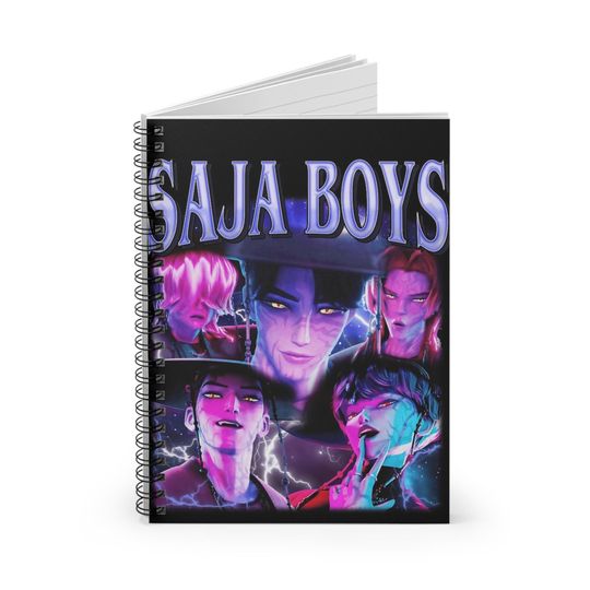 Discover K-Pop Demon Hunters Spiral Notebook - Saja boys