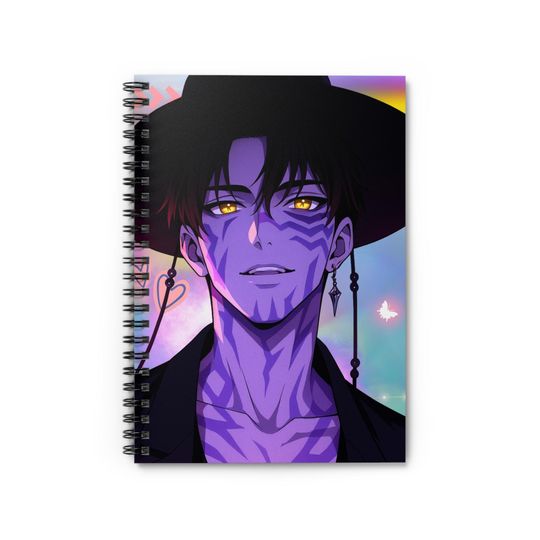 Discover K-Pop Demon Hunters Spiral Notebook - Ruled Line, Journals, School Supplies, Stationery, Saja Boys Jinu Notebook, K-Pop Fan Gift