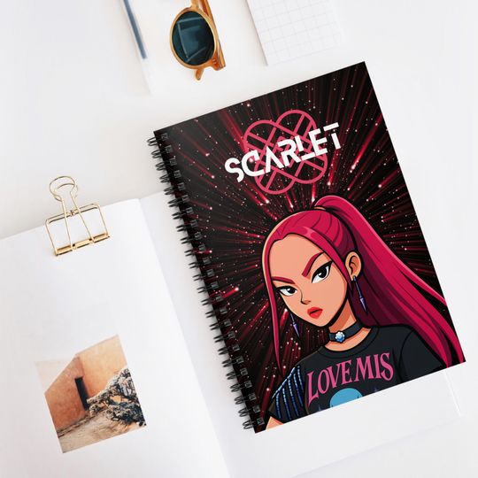 Discover KPop Demon Hunters Mira Journal | Custom Name Notebook | Huntrix Merch | Personalized Fan Gift