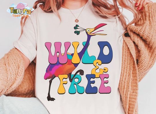 Discover Retro 90s Disney Pixar Up Movie Kevin Tee, Crop Top, Wild And Free Design, WDW Magic Kingdom Disneyland Trip, Family Birthday Gift
