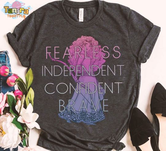 Discover Retro 90s Disney Brave Merida Shirt, Confident Princess Design, Perfect for Disneyland Fans, Magic Kingdom Souvenir, Family Holiday Gift