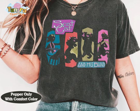 Discover Disney The Aristocats Scat Cat Band T-Shirt, Retro 70s Vintage Shirt, Magic Kingdom Trip Gift, Family Birthday Present
