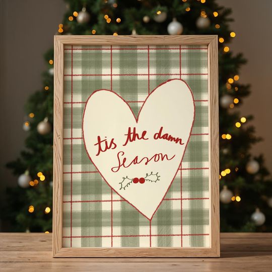 Tis the Damn Season Taylorr Swifts Christmas Physical Print