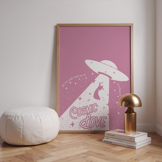 Discover Cosmic Love Taylor The Eras Tour Down Bad Wall Art Trendy Pink taylor version Print Room Decor Digital Download