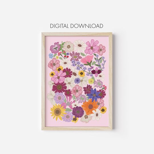 Discover Folklore Flower Print, Grammy Dress, Evermore, Digital Download, Printable, Flower Wall Decor, Flower Poster