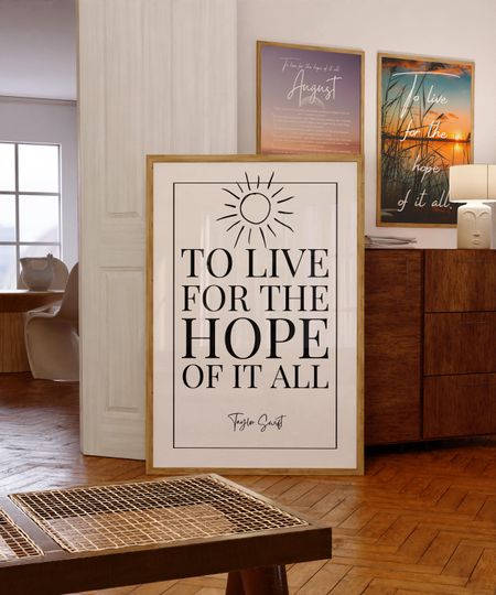 Discover August Taylorr Swifts Poster, To Live For The Hope Of It All Print, Taylor Inspired Wall Decor, Taylorr Swifts August Lyrics, Digital Wall Art