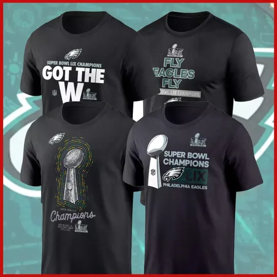 Discover Philadelphia 2025 Eagle Super Bowl LIX Champions T-Shirt All Size S-4XL