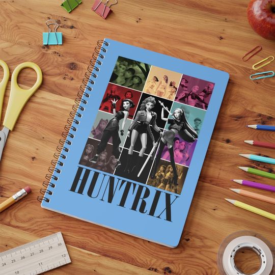 Discover A5 K-Pop Personalised Demon Hunter Huntrix Spiral Notebook, Stationery Gift, School Supplies, Journal, Cute Notebook, K-Pop Gift