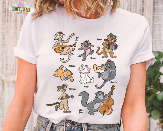 Discover Disney The Aristocats T-Shirt, Crop Top, Marie Duchess Toulouse Squad Shirt, Magic Kingdom Disneyland Family Holiday Birthday Gift