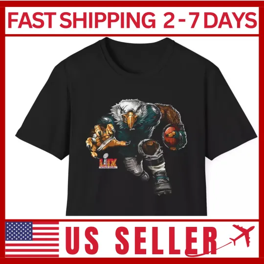 Discover Philadelphia Eagles 2025 Super Bowl Champions T-Shirt Super Bowl LIX Shirt