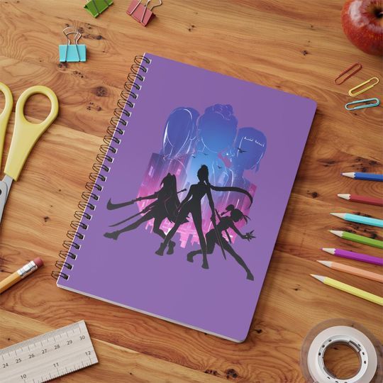 Discover A5 K-Pop Personalised Demon Hunter Huntrix Spiral Notebook, Stationery Gift, School Supplies, Journal, Cute Notebook, K-Pop Gift