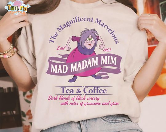 Discover Mad Madam Mim The Sword In The Stone Crop Top, Disney Villains T-Shirt, WDW Magic Kingdom Disneyland Family Vacation Holiday Gift Tee