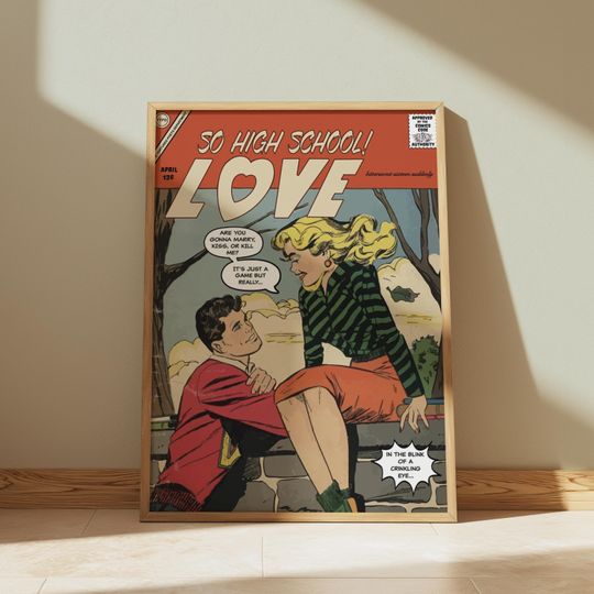 Discover SUBTLE taylor version | So High School | Taylorr Swifts Comic Book Print