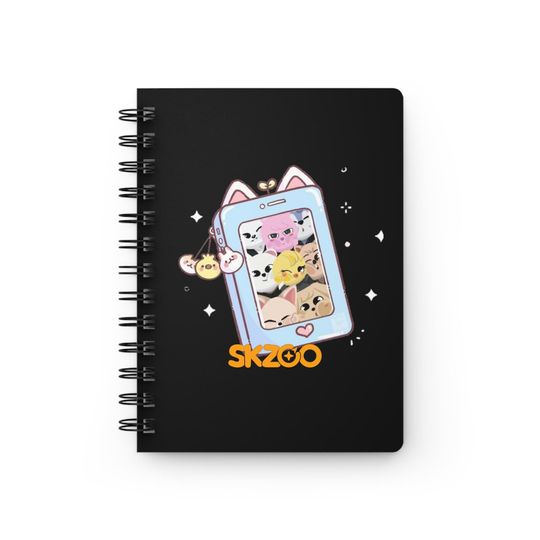 Discover Kpop Spiral Bound Journal, Stray Kids JYP Fans Notebook, SZKOO Kpop Merchandise, Kpop Gift for Teens, Kpop Stationery, Kpop Journal Diary