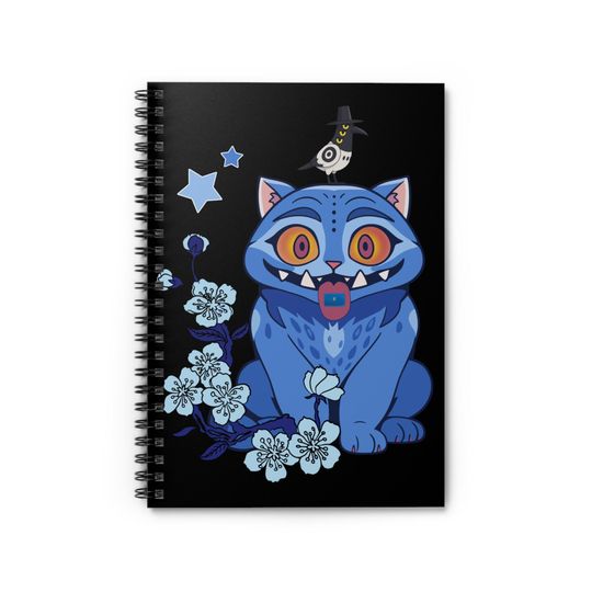 Discover K-pop Demon Hunters Spiral Notebook | Derby the Cat & Sussie the Bird Journal | Cute Anime-Inspired 6x8 Ruled Writing Notebook