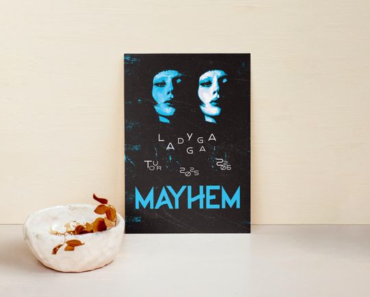 MAYHEM Tour 2025-2026 Poster: Grunge Ld ga Album Art