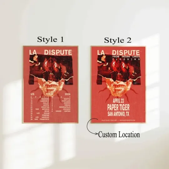 Discover La Dispute 2026 American Tour Poster | Custom Poster