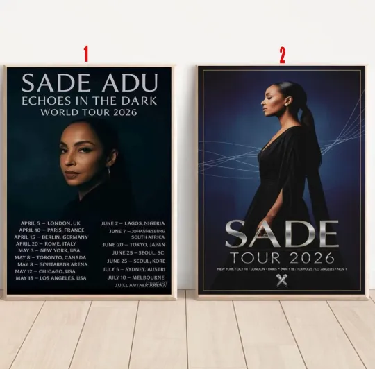 Discover Custom SADE Tour 2026 Poster
