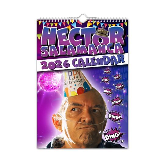Discover Hector Salamanca - 2026 Wall Calendar // Funny / Quirky / Christmas / Birthday / Gift Idea / Present / Novelty / Humour / Secret Santa