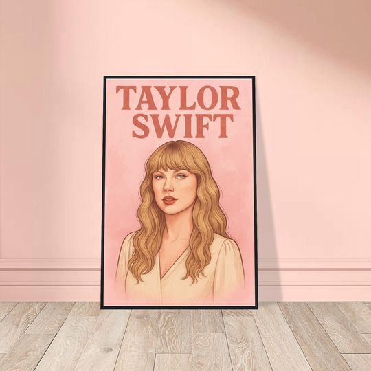 Discover Taylorr Swifts Framed Poster: Vintage Pop Music Wall Art