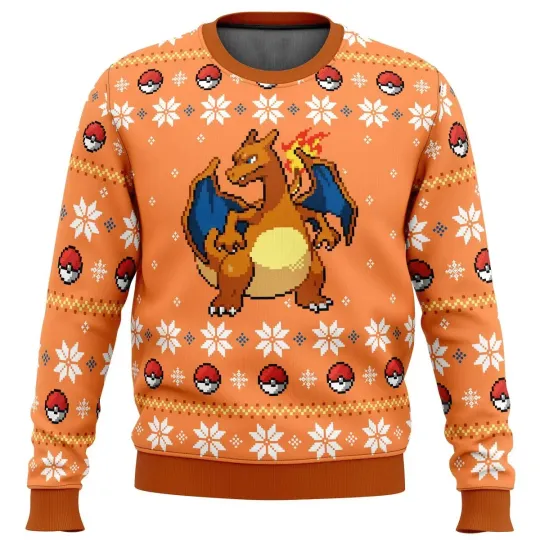 Discover Anime Orange Ugly Christmas Sweater, Japan Anime 3D Sweater