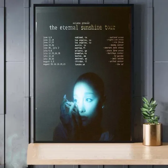 Ariana The Eternal Sunshine Tour 2026 Schedule Tour Poster