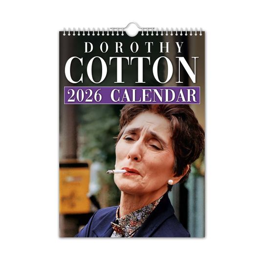 Discover Dot Cotton - 2026 Wall Calendar // Christmas / Birthday / Gift Idea / Present / Novelty / Humour / Secret Santa