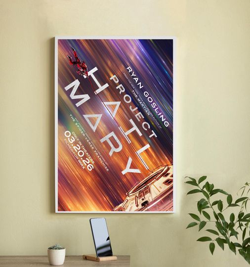 Discover Project Hail Mary (2026) Movie Poster-High Quality Canvas Movie Poster - Wall Art-Home Decor