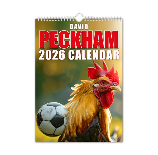 David Peckham - 2026 Wall Calendar // Funny / Quirky / Christmas / Birthday / Gift Idea / Present / Novelty / Humour