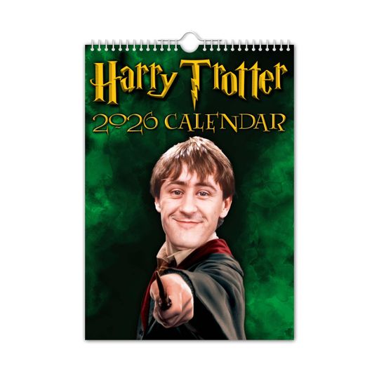 Discover Harry Trotter - 2026 Wall Calendar // Funny / Quirky / Christmas / Birthday / Gift Idea / Present / Novelty / Humour