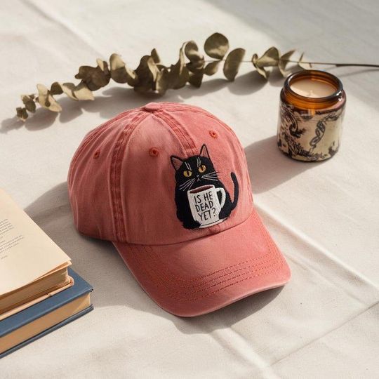 Discover Is He Dead Yet Embroidered Hat, Political Satire Cap, Funny Protest Dad Hat, Resist and Persist Hat, Statement Embroidered Cap, Liberal Gift