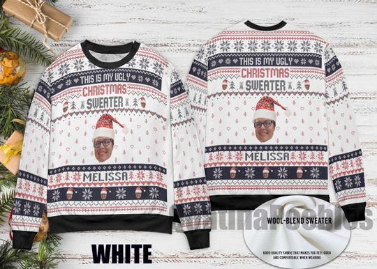 Discover Personalized This is My Ugly Sweater, Custom Photo Ugly Christmas Sweater, Personalized Christmas Sweater, Custom Face Ugly Xmas Sweater