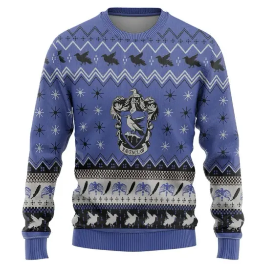 Holiday Happy Ravenclaw Harry Potter 3D Ugly Christmas Sweater