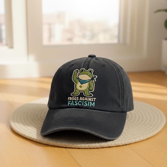 Discover Frog Resist Hat, Fck ICE Portland Frog, Anti Trump Hat, Pro-Democrat Cap, Anti ICE Hat, Anti Fascism Hat, Activist Hat, Political Hat