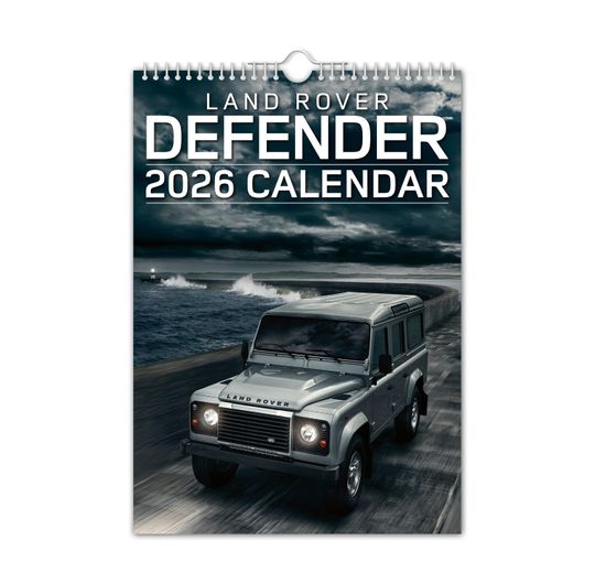 Discover Landy Defender - 2026 Wall Calendar // Cars / Motoring / Nostalgic / Christmas / Birthday / Gift Idea / Present / Novelty / Secret Santa