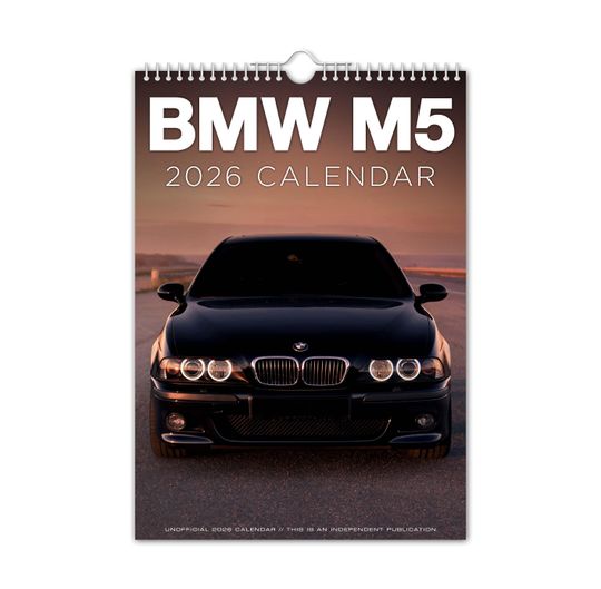 Discover BMW M5 - 2026 Wall Calendar // Cars / Motoring / Nostalgic / Christmas / Birthday / Gift Idea / Present / Novelty / Humour / Secret Santa