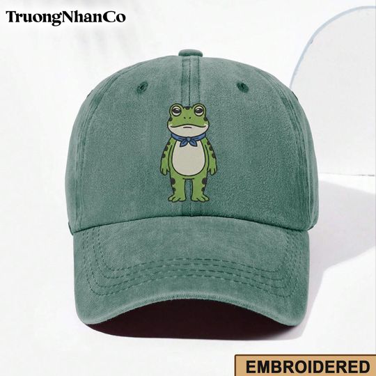 Discover Portland Frog Protest Embroidered Hat, Resistance Embroidered Hat, Anti ICE Hat, Anti Fascism Hat, Anti Trump Hat, Vintage Activist Hat