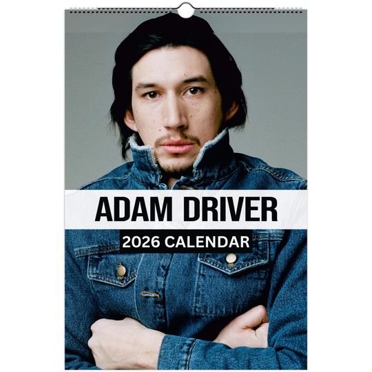 Adam Driver Wall Calendar 2026 Vol 4 Large