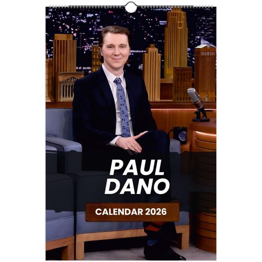 Discover Paul Dano 2026 Wall Calendar, Exclusive Celebrity Poster Calendar for Fans, Premium Quality Art Prints