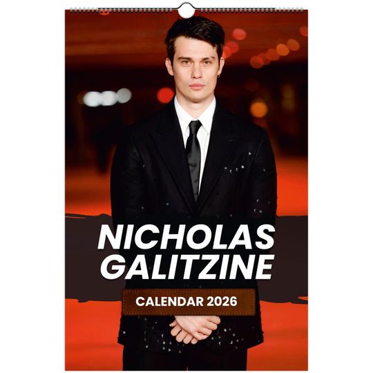 Discover Nicholas Galitzine 2026 Wall Calendar: Celebrity Poster Prints