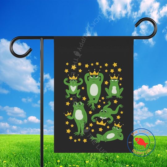 Frog Prince King Protest Flag, No Kings Day Protest, Portland Against the World, Anti Fascism Flag, Anti Trump Resist Yard Sign, Subtle FDT