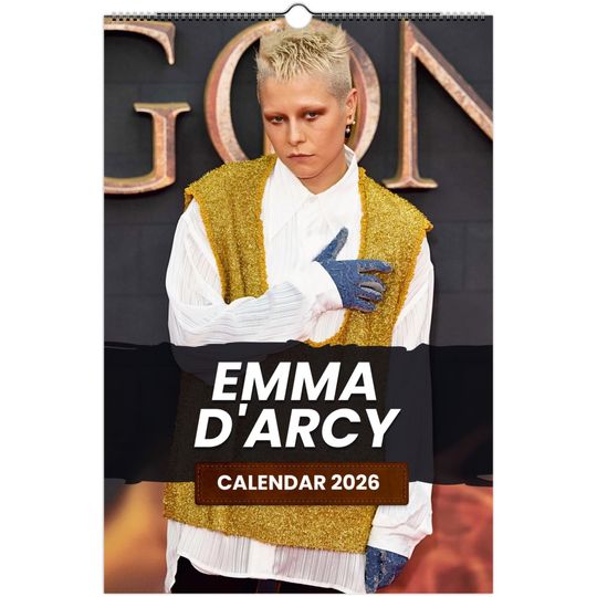 Discover Emma DArcy 2026 Wall Calendar , Exclusive Celebrity Poster Calendar for Fans, Premium Quality Art Prints