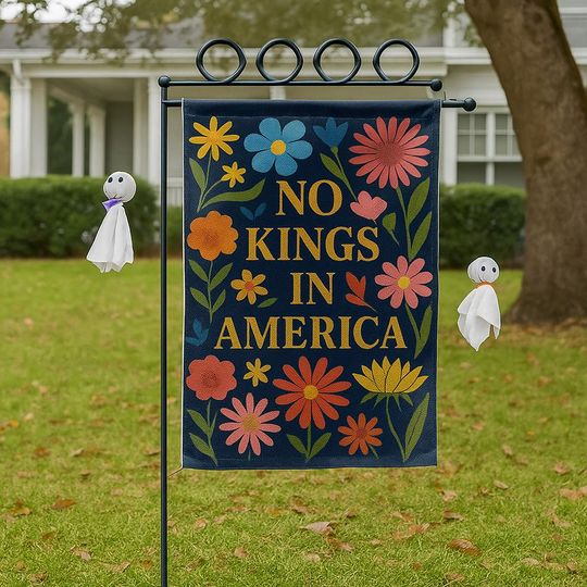 Discover No Kings in America Garden Flag: Patriotic 4th of July Decor