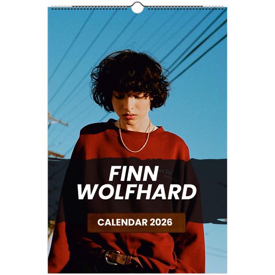 Discover Finn Wolfhard 2026 Wall Calendar, Exclusive Celebrity Poster Calendar for Fans, Premium Quality Art Prints