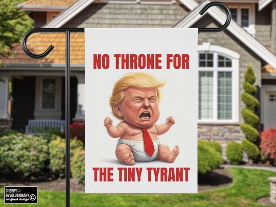 Discover Protest Garden Yard House Flag, No Kings No Tyrants, Anti Trump Fascism Fascist MAGA Republican, Liberal Leftist Democrat, Protect Democracy