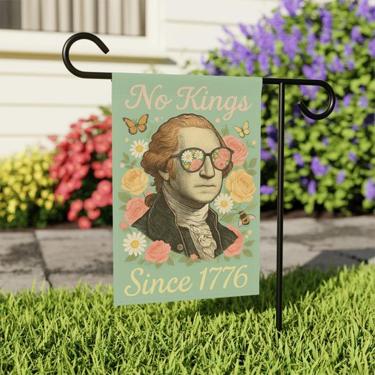 Discover No Kings Garden Banner | Patriotic Home Decor, Outdoor Flag, Yard Sign,  Anti Trump Flag,  No Kings Day