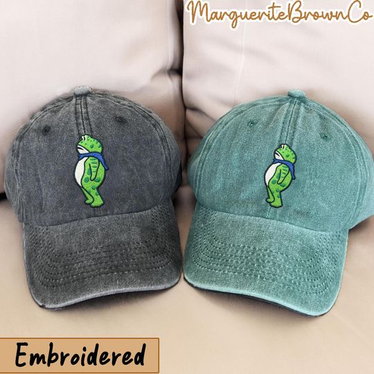 Embroidered Portland Frog Protest Vintage Washed Cap, Anti Fascism Cap, Anti ICE Cap, Activist Hat, Resistance Hat, Anti Trump Hat
