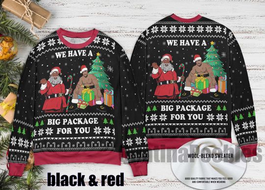 Discover American Santa Barry Wood Christmas Sweater, Santa Barry Wood Funny Sweater for Family, Barry Wood Christmas Ugly Sweater