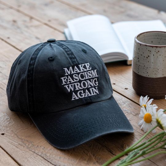Discover Make Fascism Wrong Again Political Hat, Resistance Hat, Protest Boxy Hat, Progressive Hat, Anti- Trump Vance Hat, Democrat Hat